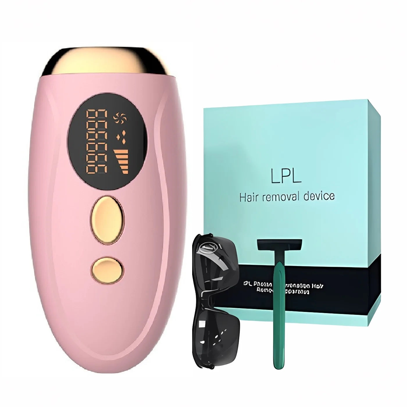 Portable IPL Laser Epilator 999999 Flashes - Painless, Permanent Hair Removal for Women’S Body and Bikini Line