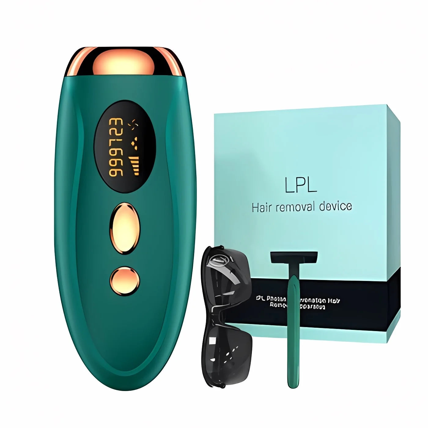 Portable IPL Laser Epilator 999999 Flashes - Painless, Permanent Hair Removal for Women’S Body and Bikini Line